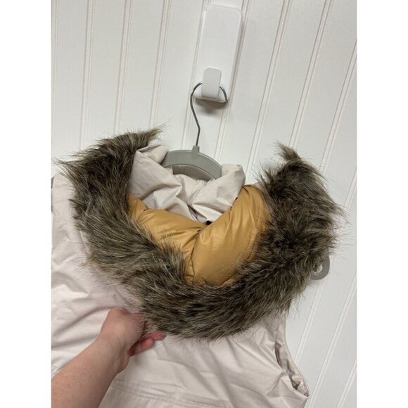 prAna Pebble Gray Heather Banajaara Hooded Vest Women Size M MSRP $249 - Picture 7 of 7